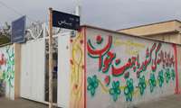 دیوار نویسی با موضوع جوانی جمعیت در روستای قشلاق امیر آباد 